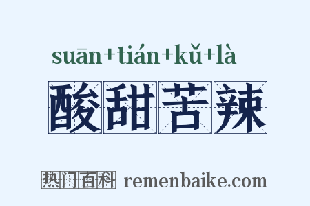 酸甜苦辣是什么意思的图片